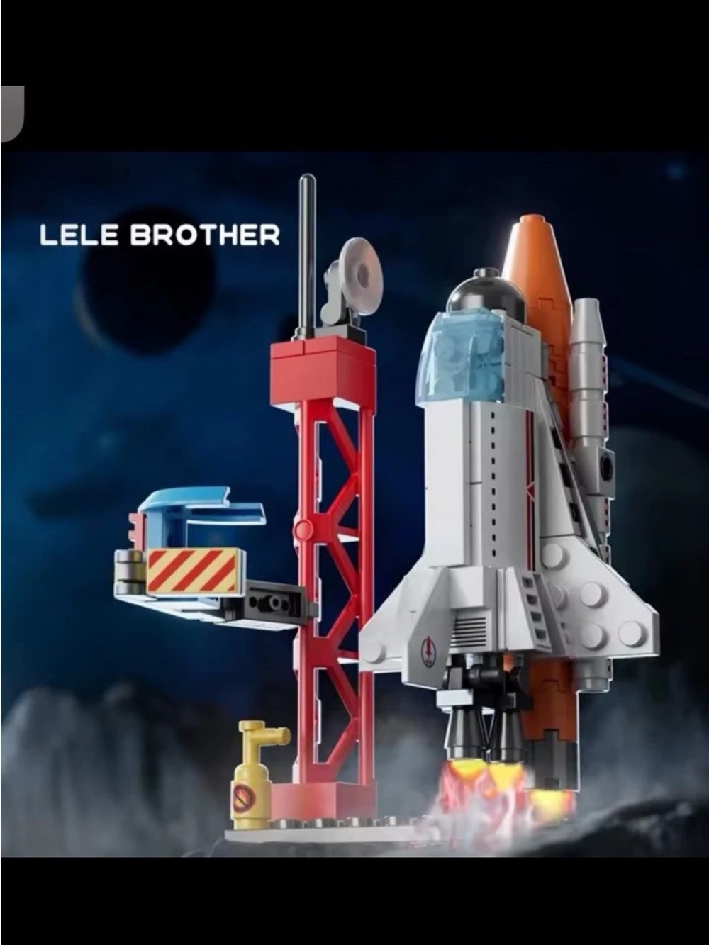 Space Rocket Building Blocks Craft Launch Center Base Puzzle Set BricksToys